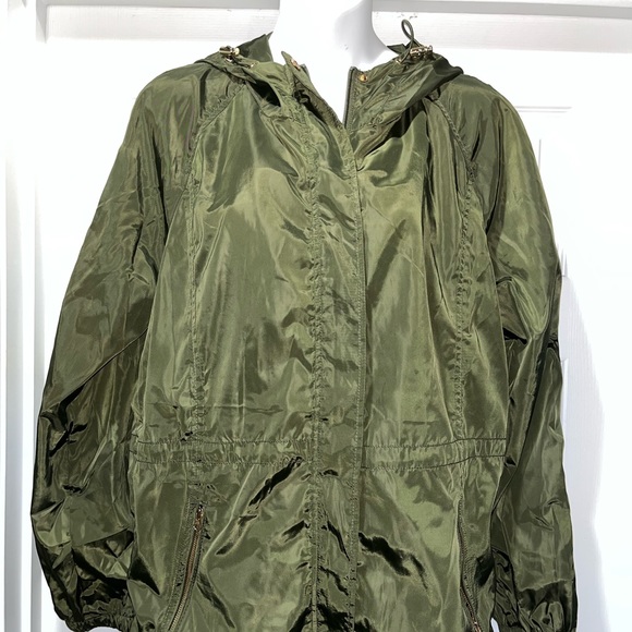Ci Sono Jackets & Blazers - Ci Sono Original Army Green Windbreaker Jacket with Cinched Waist